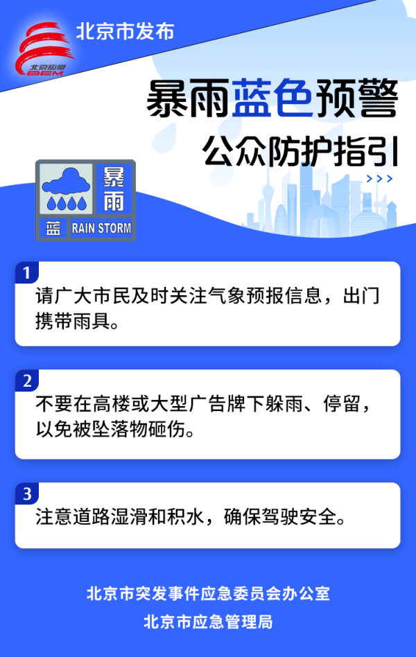 暴雨午后将至！北京3预警皆发，防汛救急反应已运转